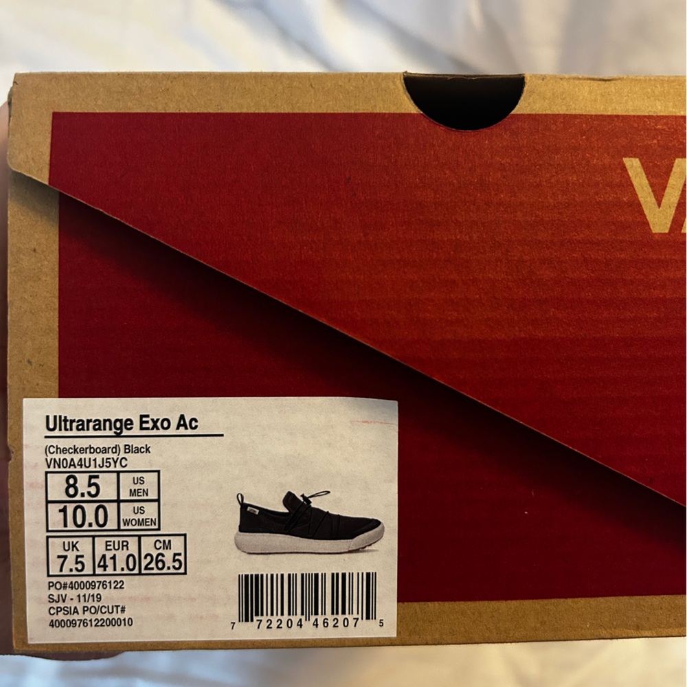 NWT Vans Women’s 10 Black Ultrarange EXO AC Checkerboard - Picture 10 of 10